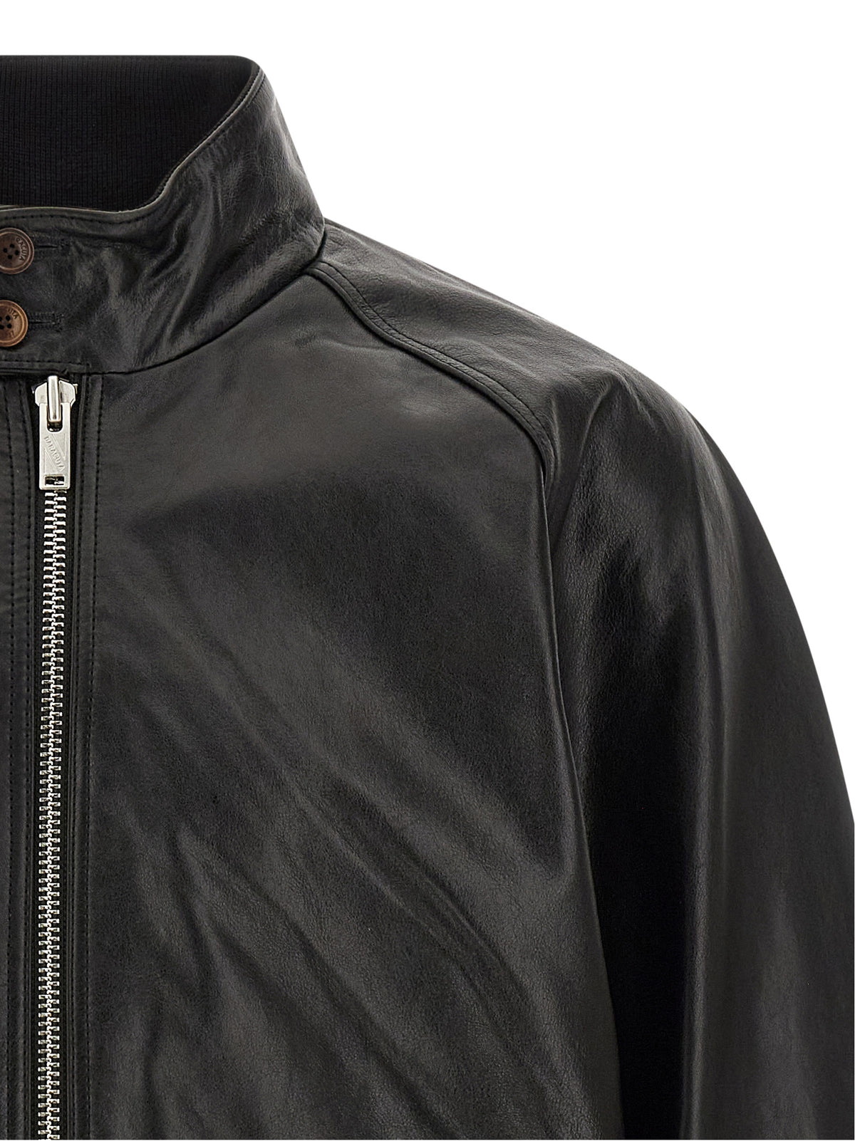 Baracuta Black Cowhide Leather Jacket