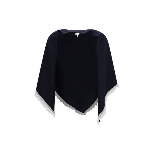 Ganni Black Wool Oves Aries Scarf