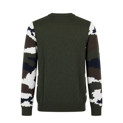 Roberto Pepe Luxury Green Wool Men Sweater