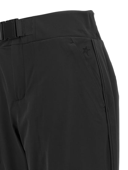 PERFECT MOMENT Black Polyester Athletic Pants
