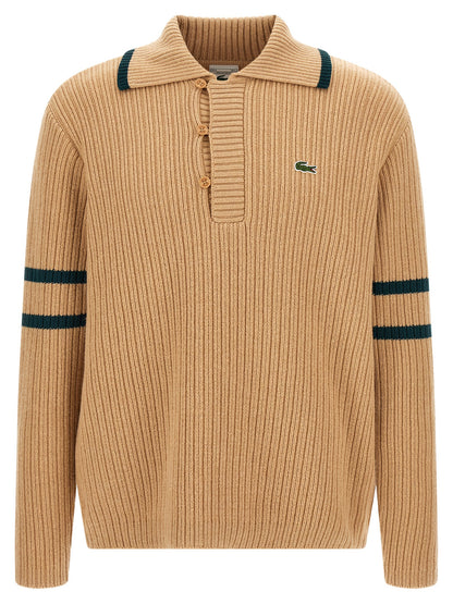 Lacoste Beige Wool Cardigan