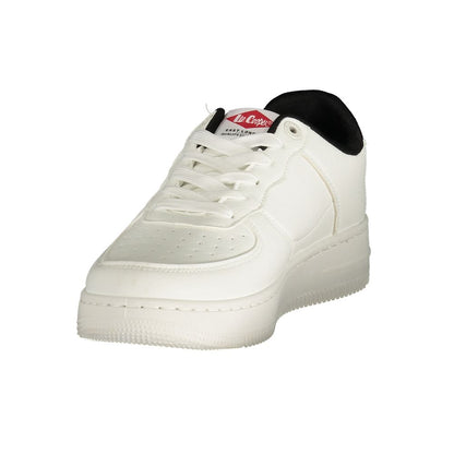 LEE COOPER White Polyester Athletic Sneakers
