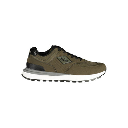 LEE COOPER Green Polyester Athletic Sneakers