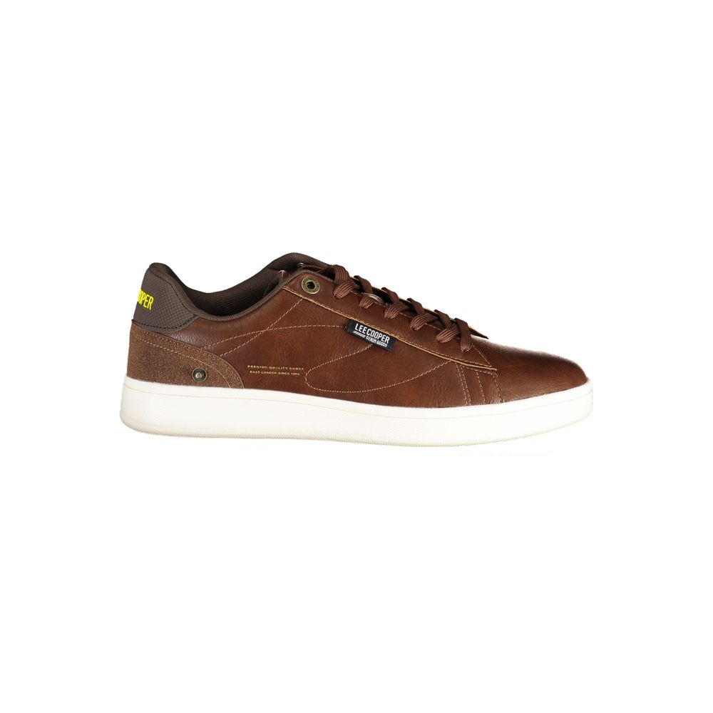 LEE COOPER Brown Polyester Sneakers