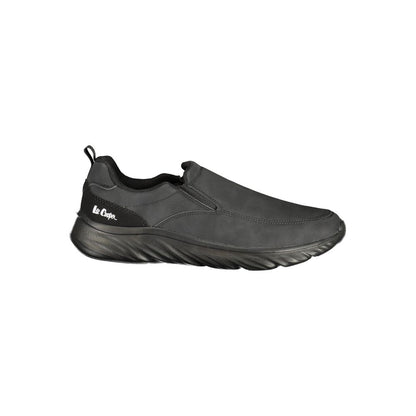 LEE COOPER Black Polyester Athletic Sneakers