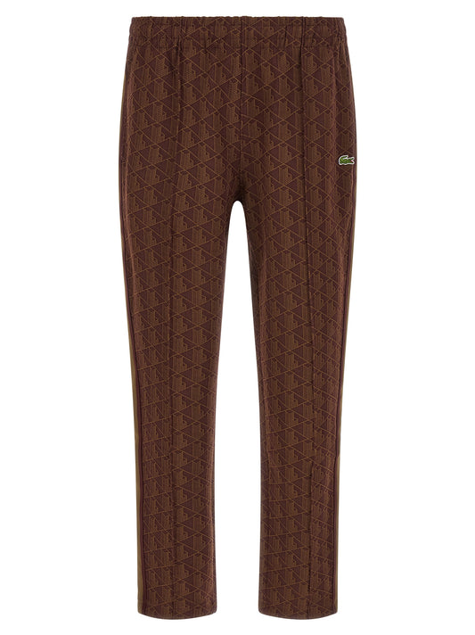 Lacoste Brown Polyester Joggers (Workout Pants)