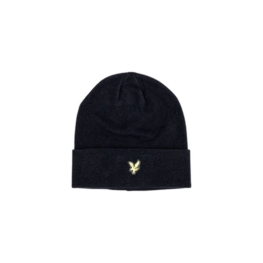 Lyle & Scott Black Cotton Cap (Beanie)