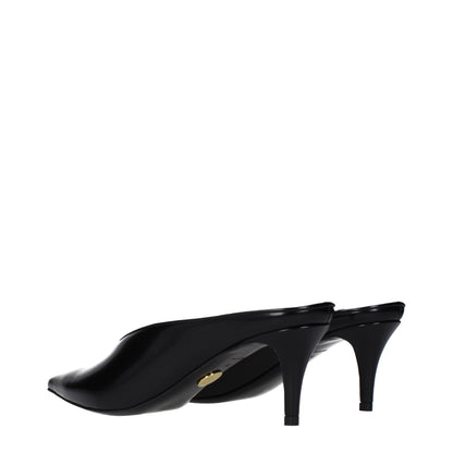 Stella McCartney Black Leather High Heel Pumps