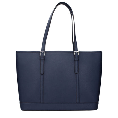 Michael Kors Blue Leather Shoulder Bag