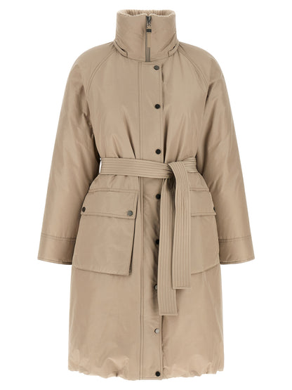 Brunello Cucinelli Beige Cotton Coat