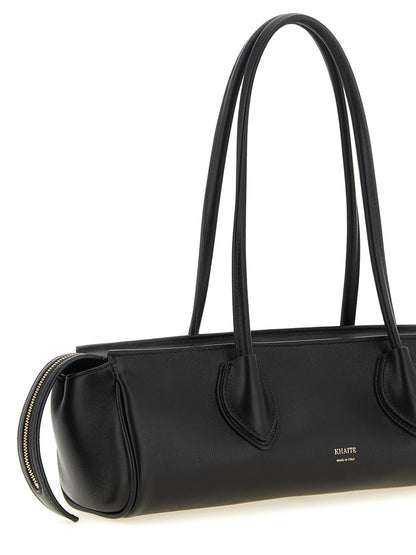 Khaite Black Lamb Leather Shoulder Bag