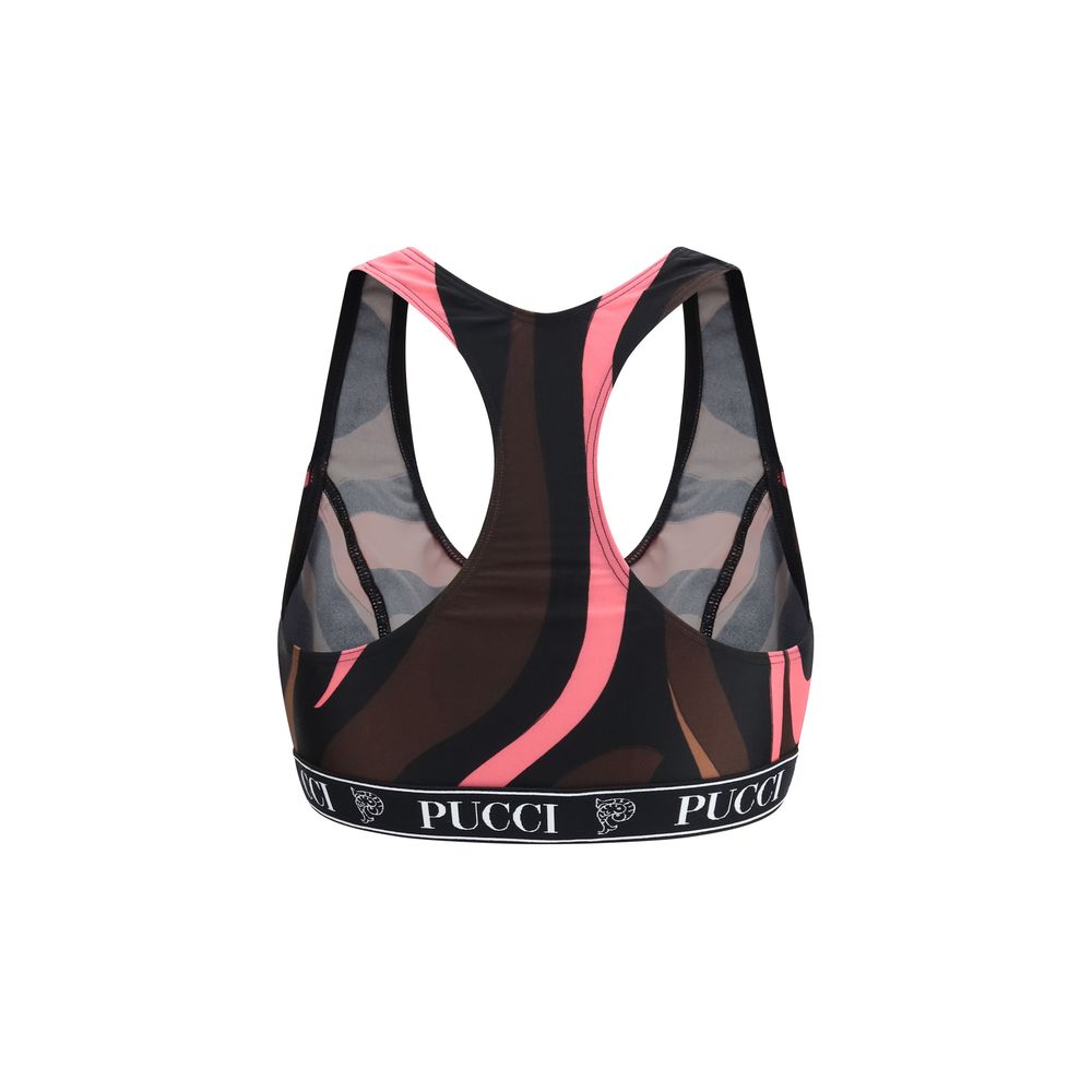Emilio Pucci Multicolor Polyamide Sport Bra