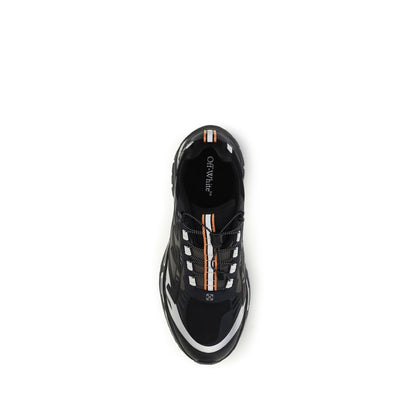 Off-White Black Polyester Athletic Sneakers
