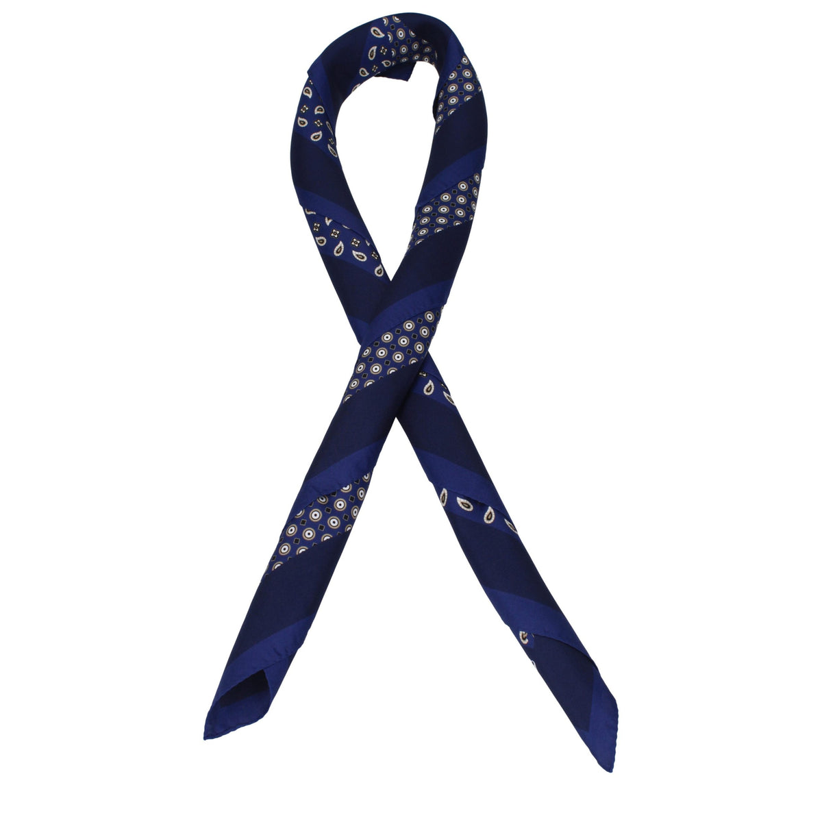 Max Mara Blue Silk Foulard