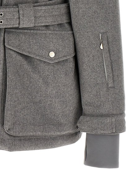 Brunello Cucinelli Gray Wool Full-Length Jacket