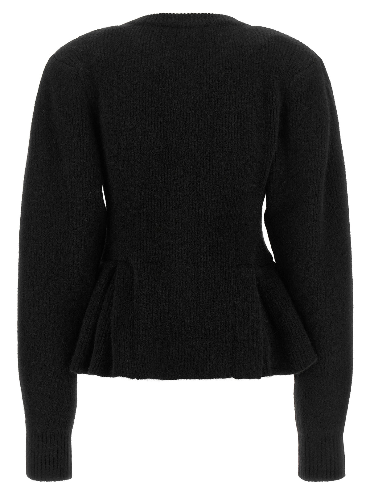 ROTATE BIRGER CHRISTENSEN Black Wool Cardigan