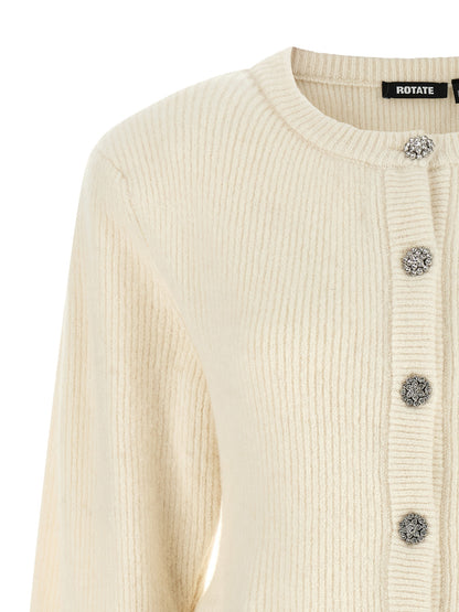 ROTATE BIRGER CHRISTENSEN White Wool Cardigan