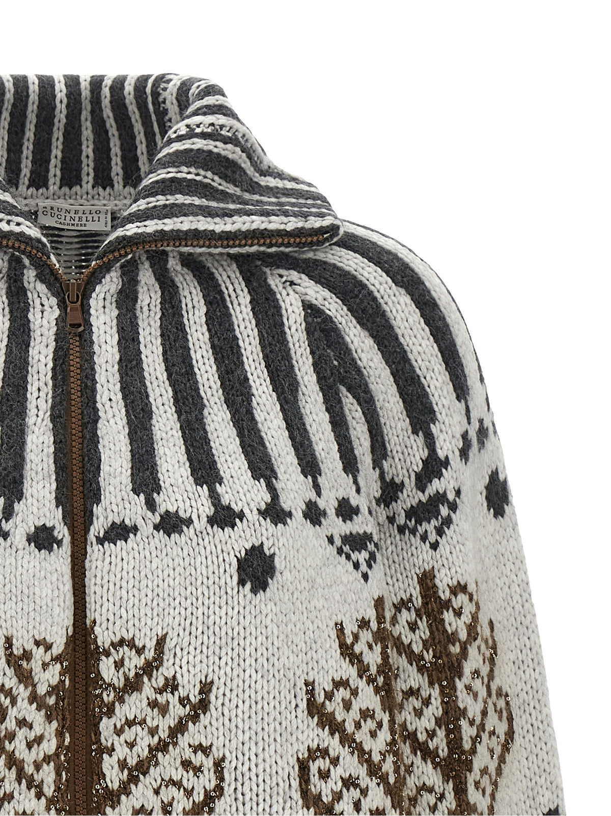 Brunello Cucinelli Multicolor Cashmere Cardigan