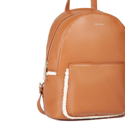 MIRIADE Brown Polyethylene Backpack