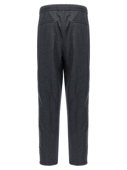 Brunello Cucinelli Gray Virgin Wool Casual Pants