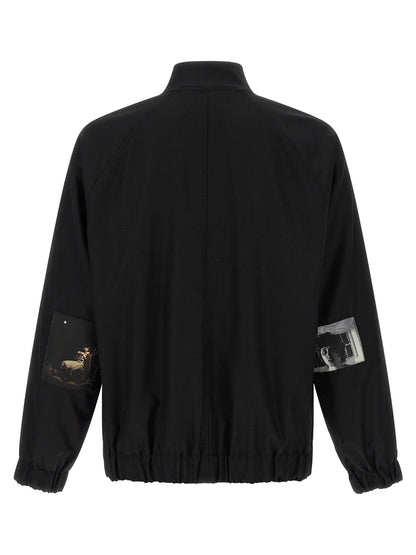 Undercover Black Wool Bomber