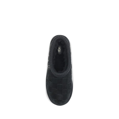 UGG Black Suede Leather Mules