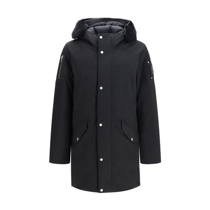 Moose Knuckles Black Cotton Parka