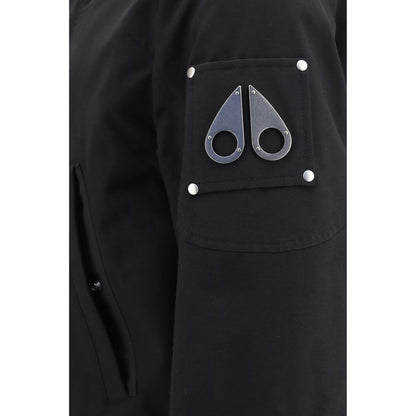Moose Knuckles Black Cotton Parka