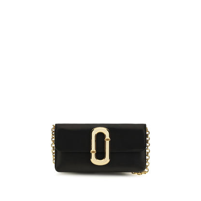 2-in-1 Shoulder & Crossbody Flap Bag by Marc Jacobs for women in saffiano calf leather & twill black & signature presents a versatile silhouette, showcasing a secure flap & magnetic and versatile cardholder with versatile crossbody-strap & shoulder-strap for a sophisticated look.
