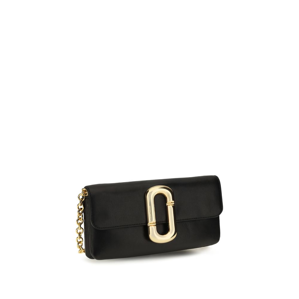 2-in-1 Shoulder & Crossbody Flap Bag by Marc Jacobs for women in saffiano calf leather & twill black & signature features a distinguished silhouette, showcasing a secure flap & magnetic and distinguished cardholder with versatile crossbody-strap & shoulder-strap for a distinguished finish.