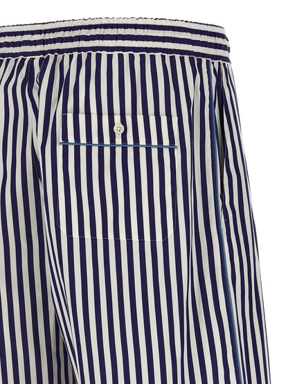 Dolce & Gabbana Blue Cotton Bermuda Shorts