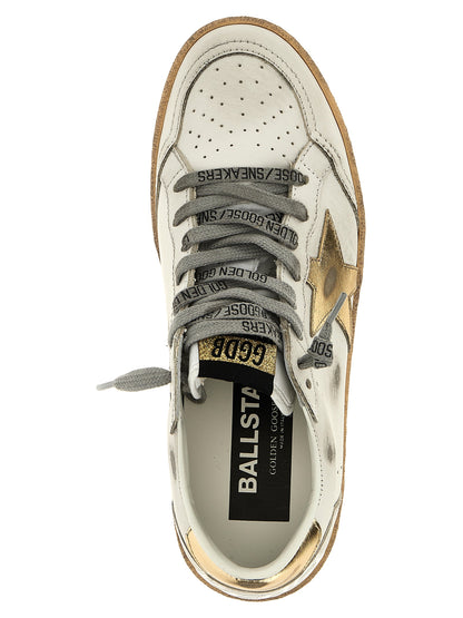 Golden Goose Gold Cowhide Low Top Sneakers