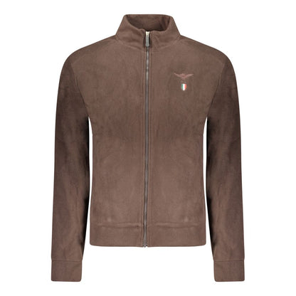 Accademia Militare Brown Polyester Men's Sweatshirt