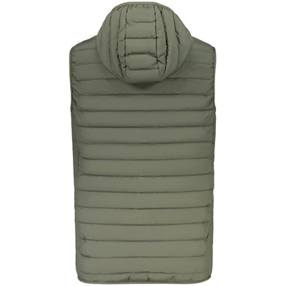 Accademia Militare Green Polyester Sleeveless Jacket