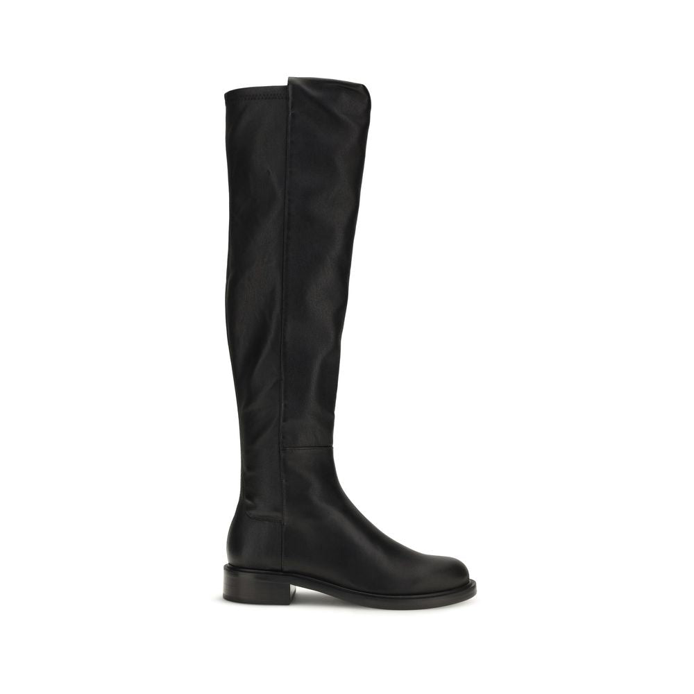 Stuart Weitzman Black Napa Leather / Calf Bos Taurus Over The Knee