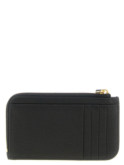 Valentino Garavani Black Lamb Leather Cardholder
