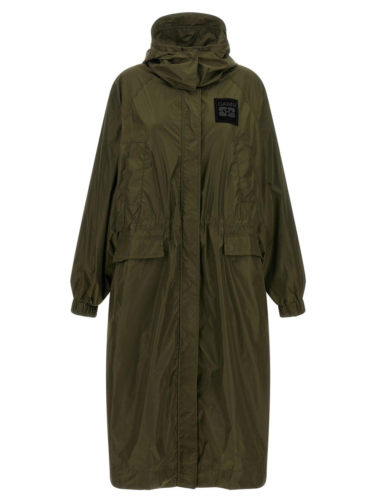 Ganni Bicolor Recycled Polyamide Coat