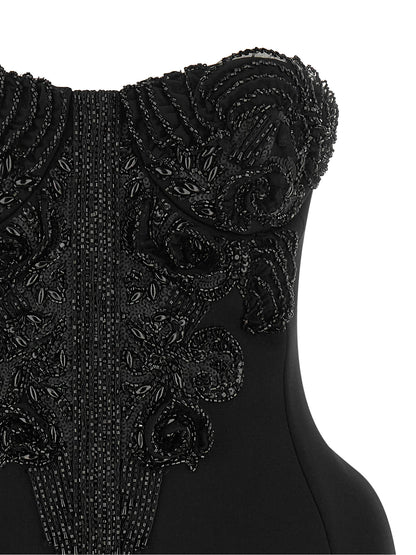 Elisabetta Franchi Black Polyester Short Dress
