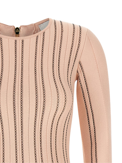 Elisabetta Franchi Multicolor Viscose Short Dress