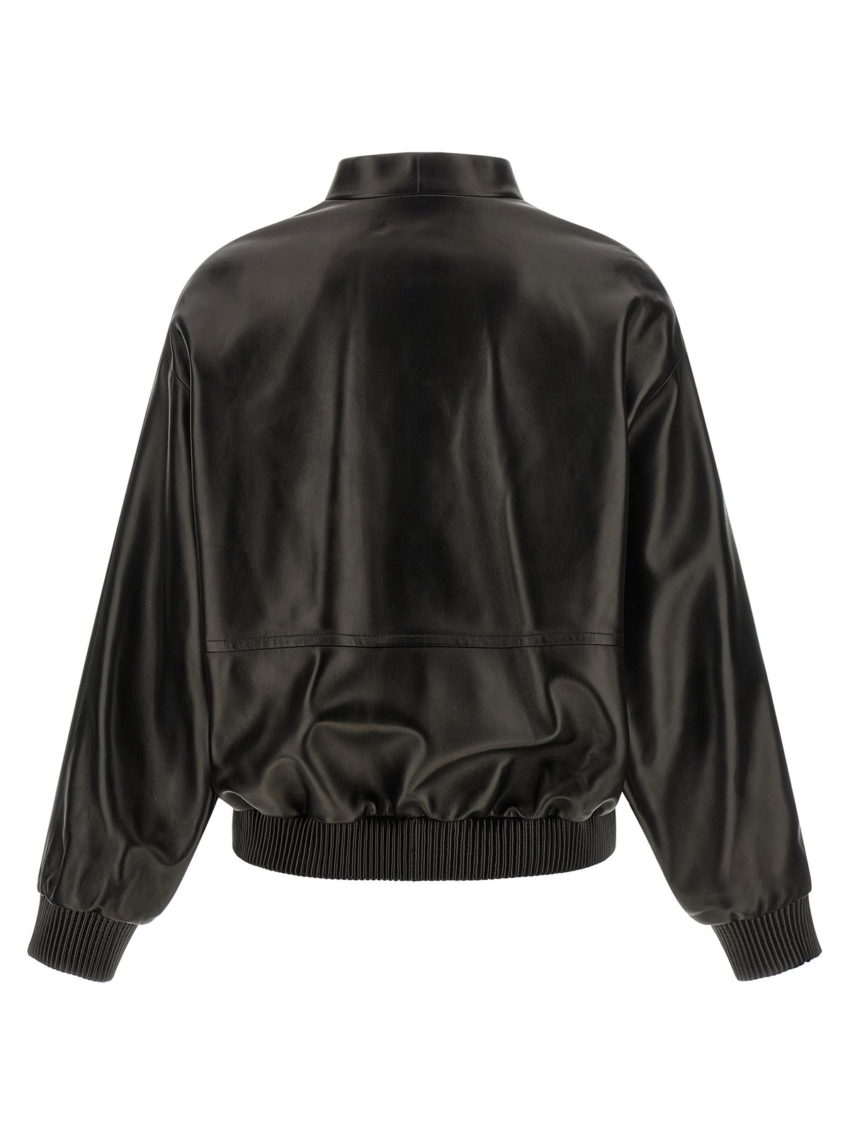 Khaite Black Lamb Leather Leather Jacket