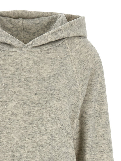 Khaite Gray Cotton Hoodie