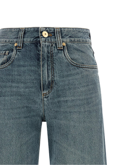 Brunello Cucinelli Blue Cotton Jeans Denim