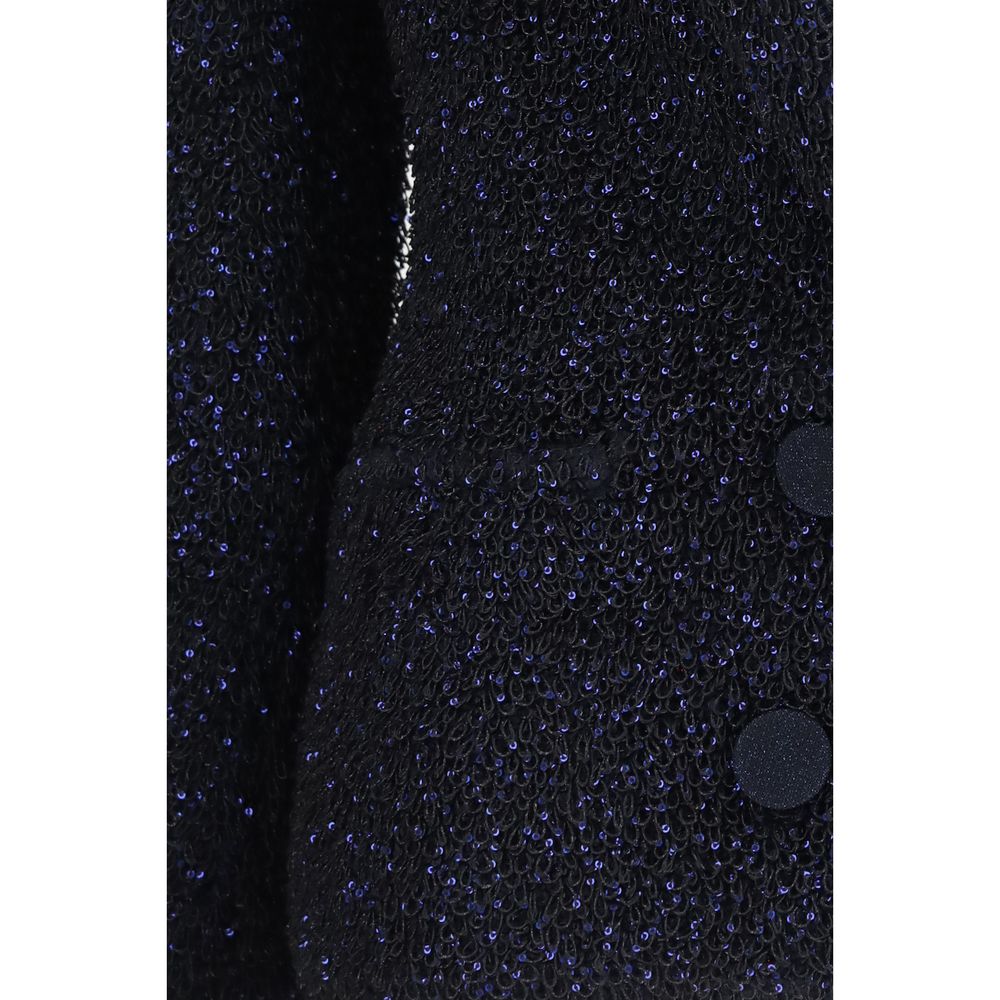Giorgio Armani Blue Polyamide Blazer