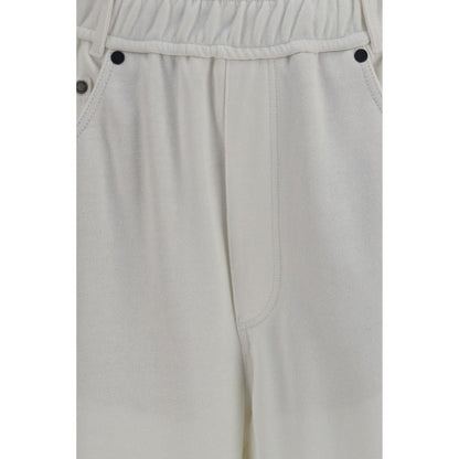 Brunello Cucinelli White Cotton Athletic Pants
