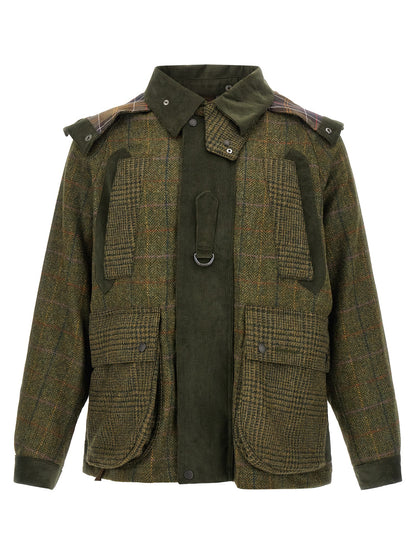Barbour Bicolor Wool Full-Length Jacket