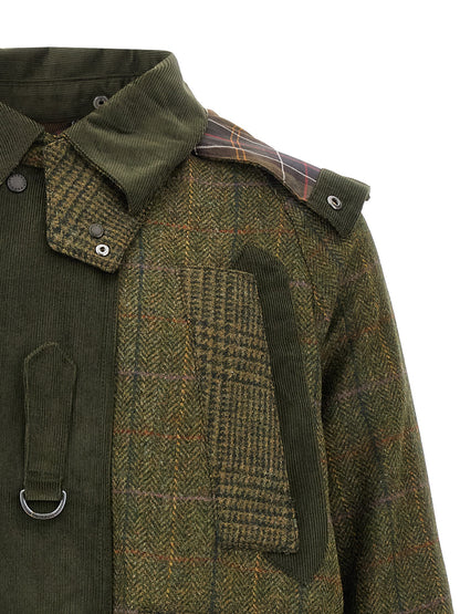 Barbour Bicolor Wool Full-Length Jacket