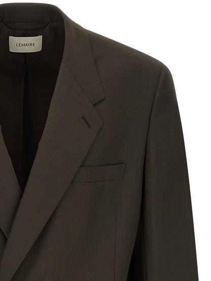 Lemaire Brown Polyester Blazer