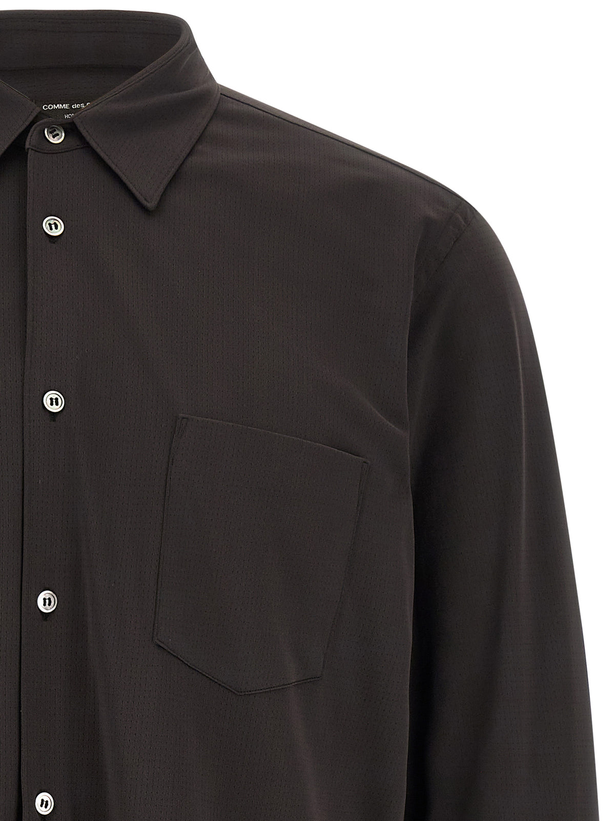 Comme Des Garçons Bicolor Polyester Blouse