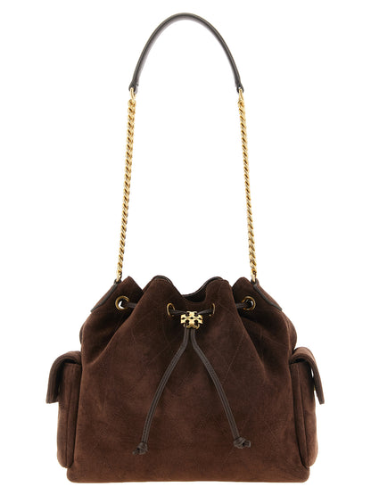 Tory Burch Brown Calfskin Shoulder Bag