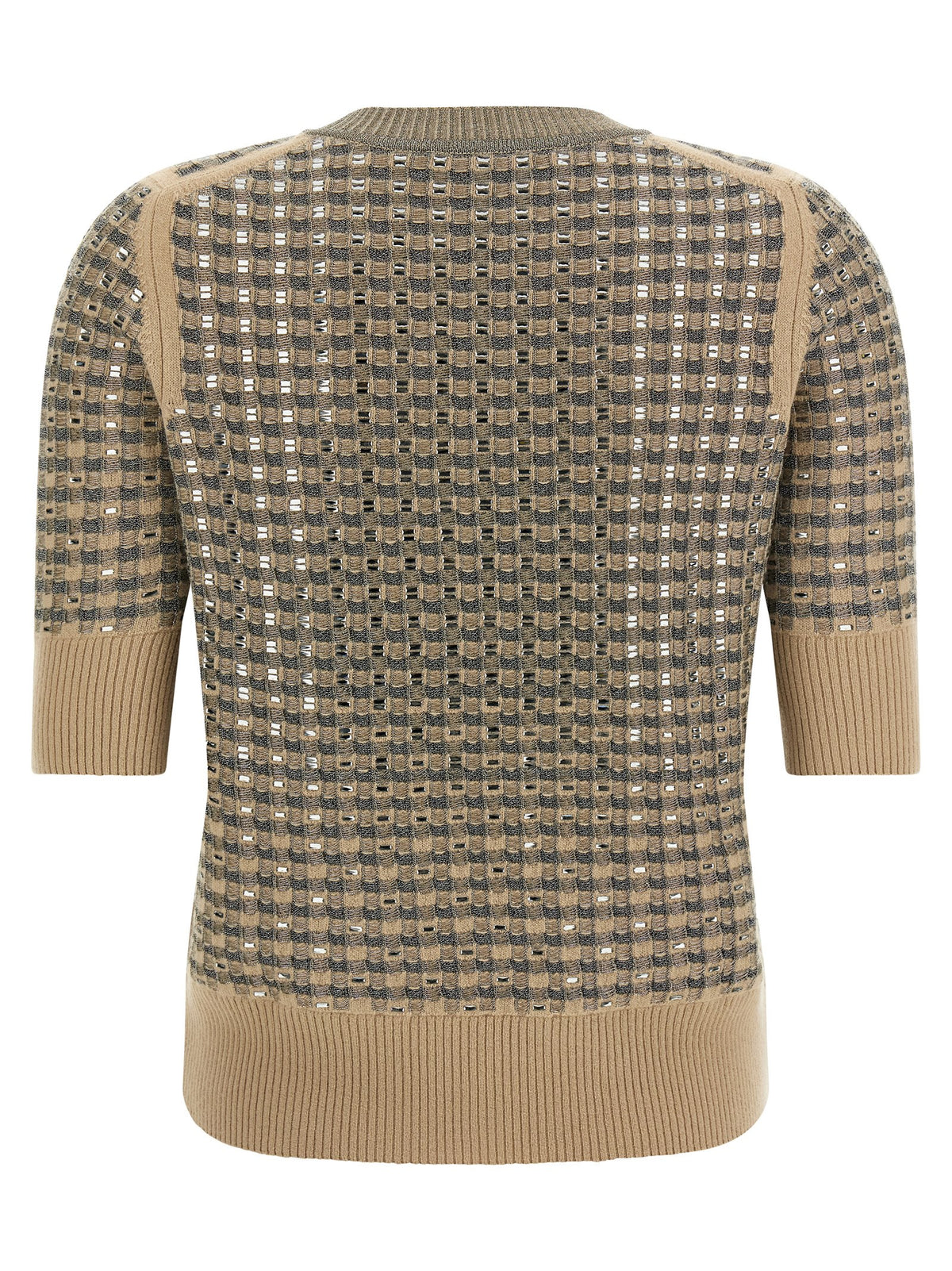 Ermanno Scervino Beige Virgin Wool Sweatshirt